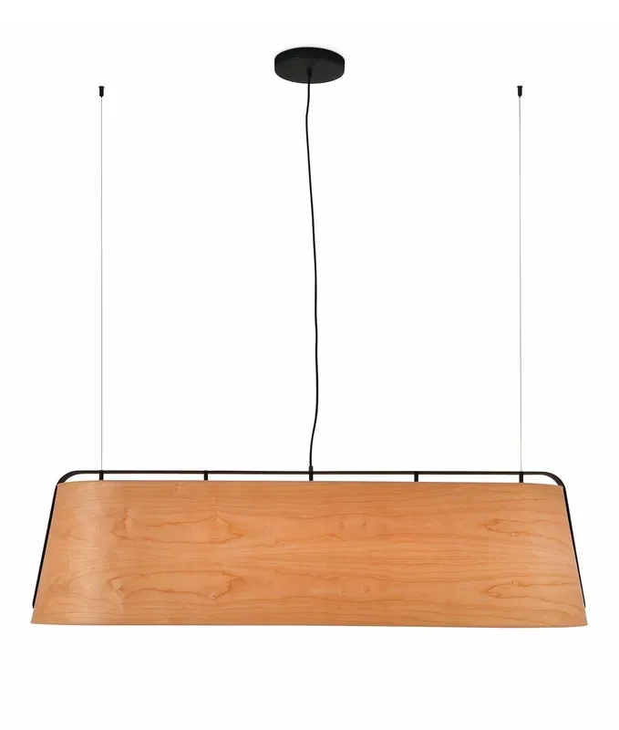 1.5m Wood and Steel Suspended Light for Commercial Spaces