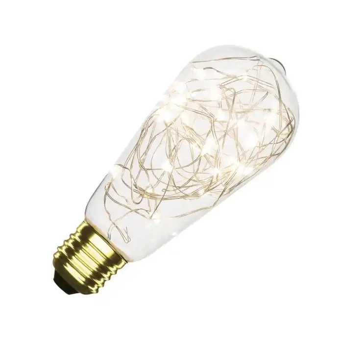 1.5W Warm White LED Filament Squirrel Cage Bulb – Screw Cap – Online Lighting