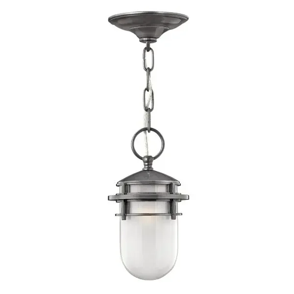 1 Light Exterior Chain Lantern – Hematite (0178REEF8HE)
