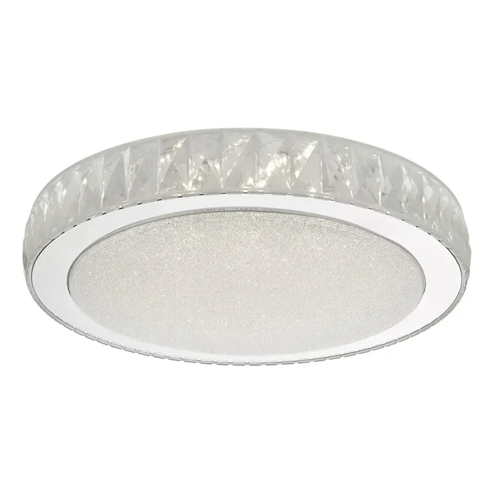 1 Light Flush Acrylic & Stainless Steel Large LED (0183AKE5008)
