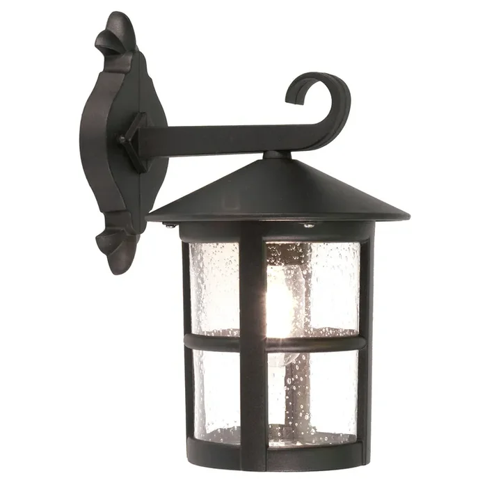 1 Light Grande Wall Down Lantern – Black (0178HERBL21G)