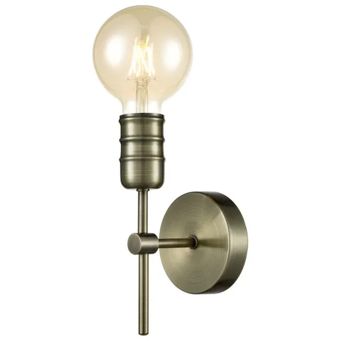 1 Light Industrial Wall Light Antique Brass (0194IMP71)