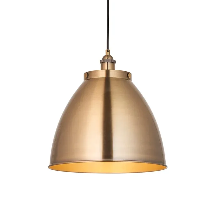 1 Light Large Pendant in Antique Brass (0711FRA98744)