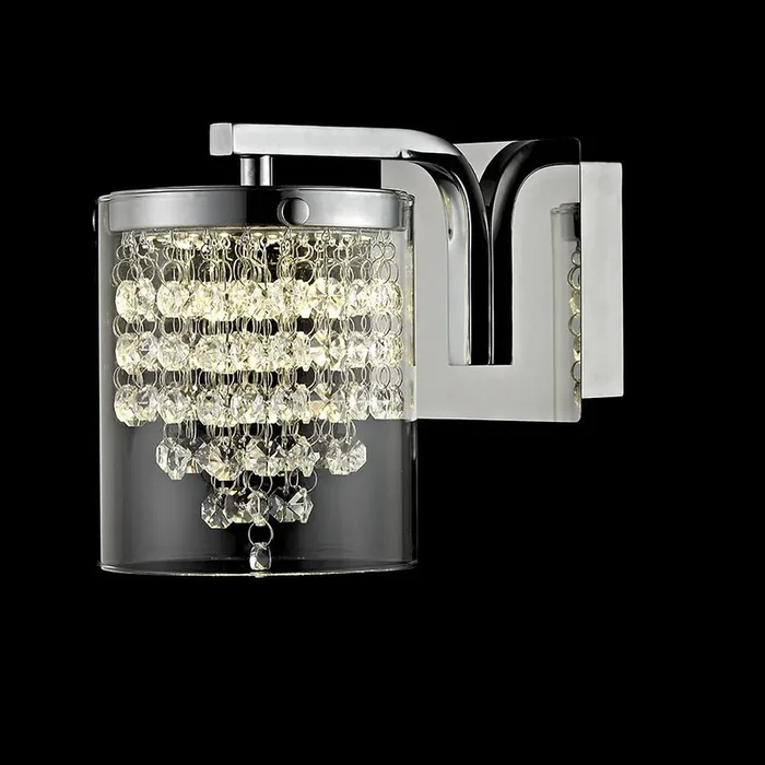 1 Light LED Wall light Crystal fitting (0268FLO01WBCH)