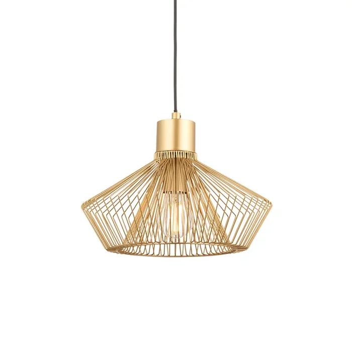 1 Light Modern Pendant in Polished Gold Plate (0711KIM99498)