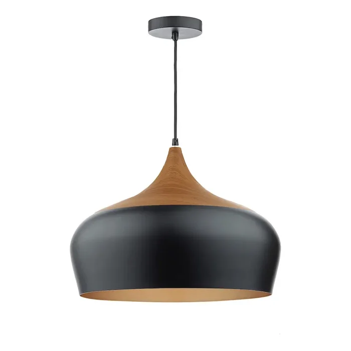 1 Light Pendant Black Large (0183GAU8622)