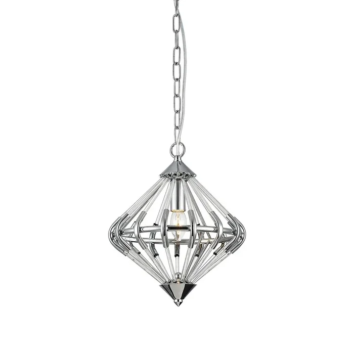1 Light Pendant Crystal and Chrome (0268GERPG170201CH)