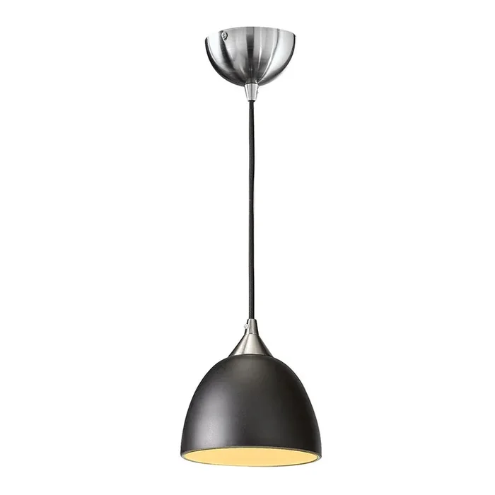 1 light small pendant – Black Cord Suspension with Black/gold Glass (0194VETFL22901930)