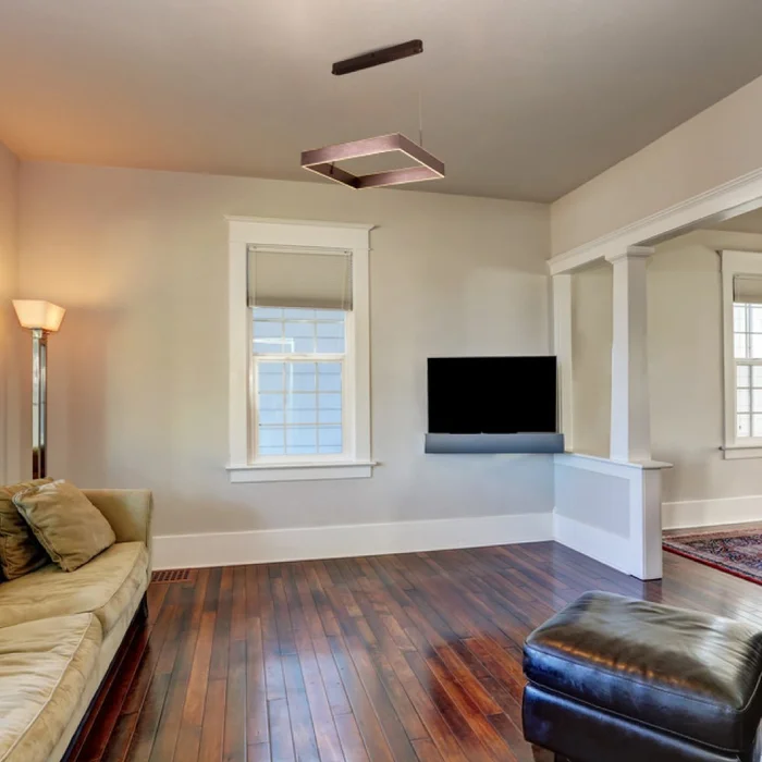 1-Light, Square Chandelier Lighting in Brushed Brown Body Finish, 70W, 3000K(warm white), 5200LM, Dimmable, 5 Years Warranty