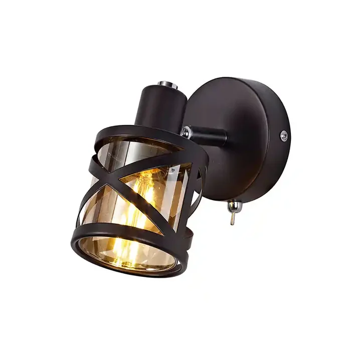 1 Light Switched Spotlight, Oiled Bronze/Polished Chrome/Amber (1230SPR31C)