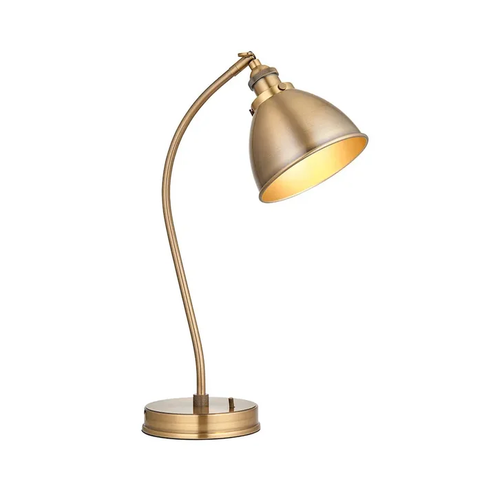 1 Light Task Lamp in Antique Brass (0711FRA98747)