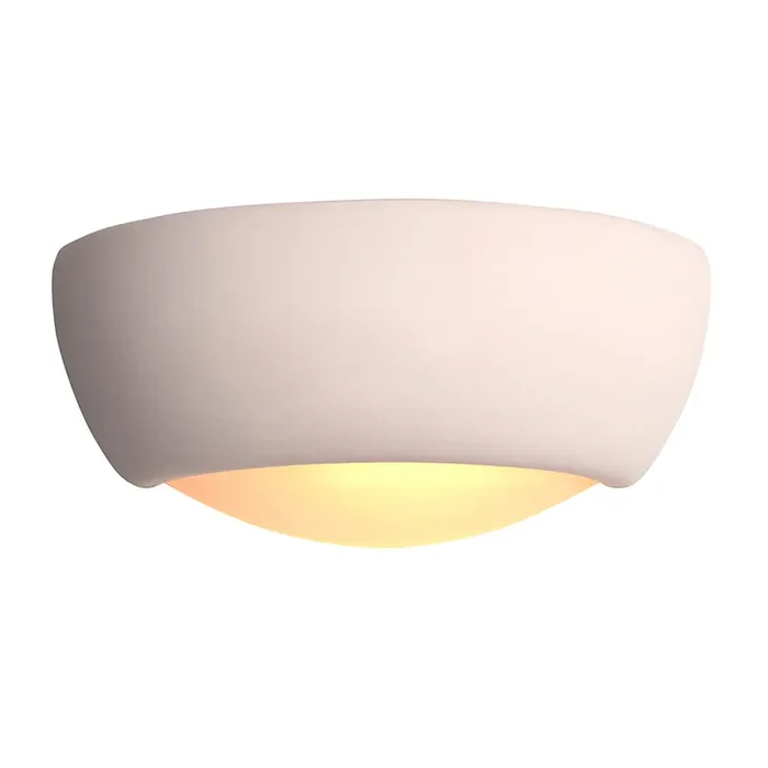 1 Light Unglazed Ceramic Wall Light (0711ETOUGWBX)