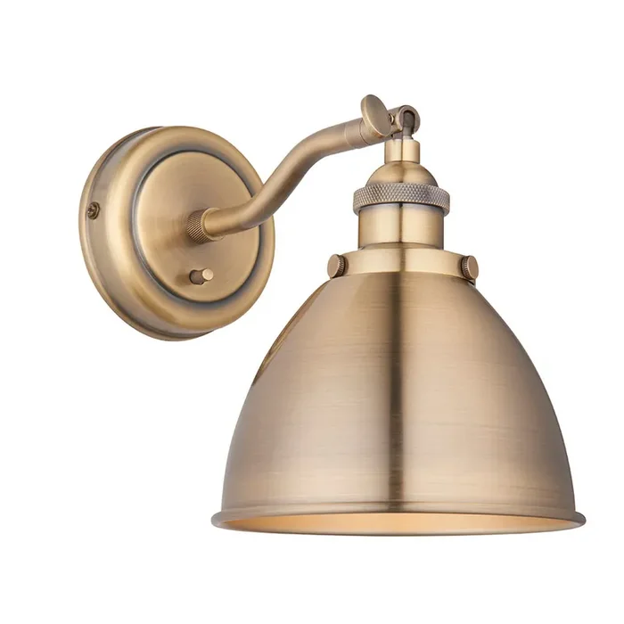 1 Light Wall Light in Antique Brass (0711FRA98746)
