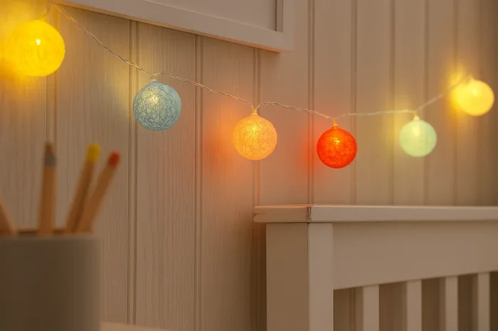 10 LED Battery Fairy Lights – Globe Ball Indoor String Light – Warm White