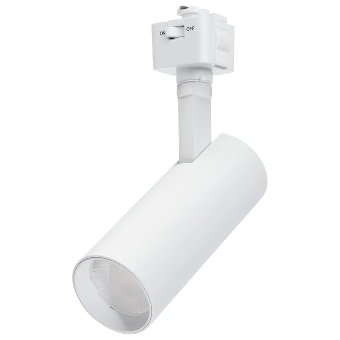 10 Watt LED Track Head; 36 Degree Beam Spread; J-Style Track; 5 CCT Selectable; Matte White or Black Finish