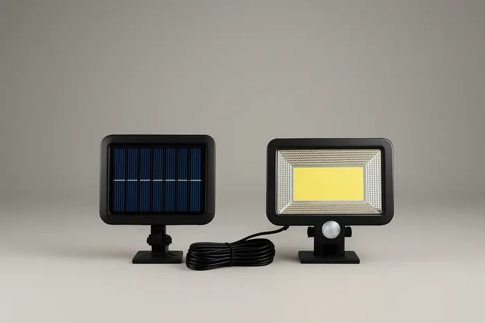 100 LED Solar PIR Motion Sensor Garden Wall Light