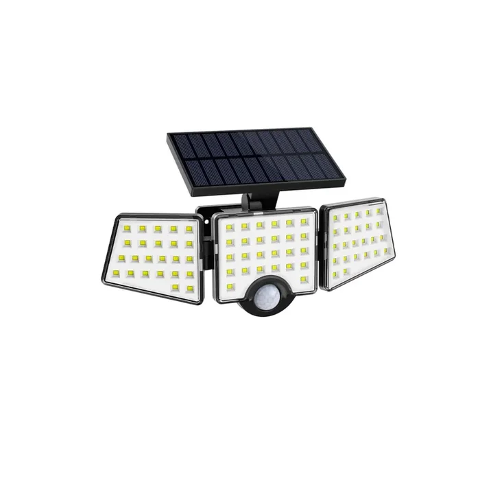 1000LM Solar Security Flood Light with 3 Adjustable Heads
