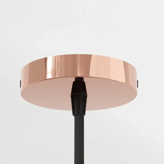 100mm x 20mm Side Fiting Single Outlet Electro plating Ceiling Rose