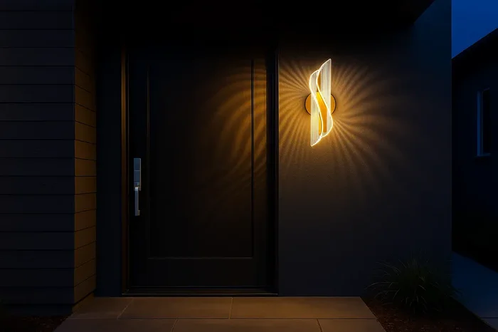 10W Spiral LED Indoor Wall Sconce With 3 Adjustable Color Temp