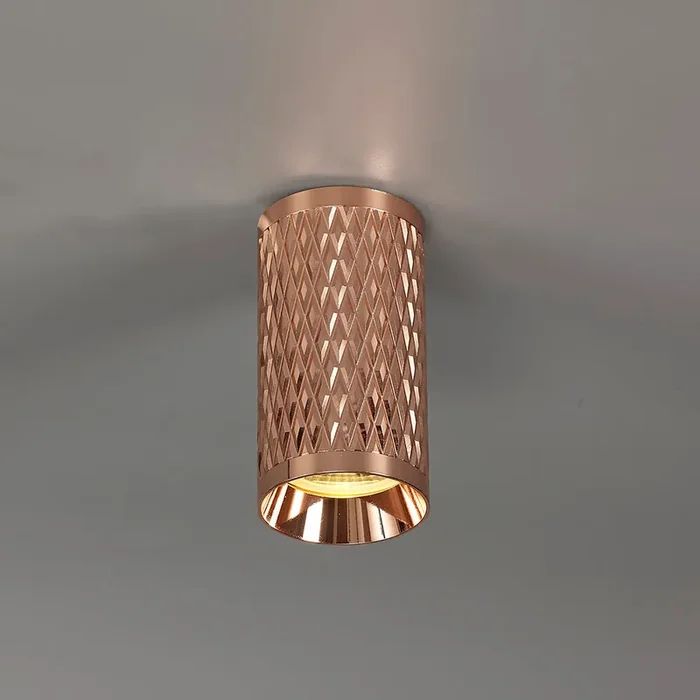 11cm Surface Mounted Ceiling Light in Rose Gold (BUSTER116D)