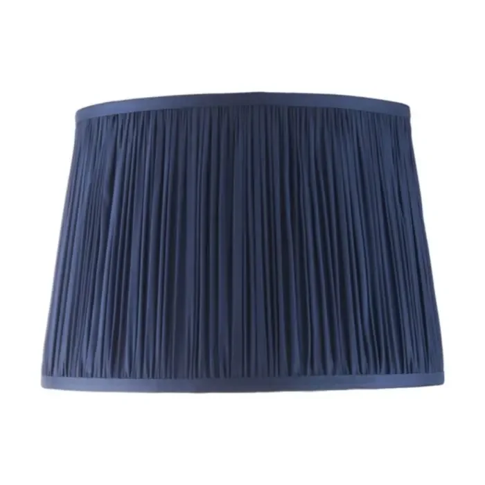 12″ Wentworth Pleated Midnight Blue Silk Shade