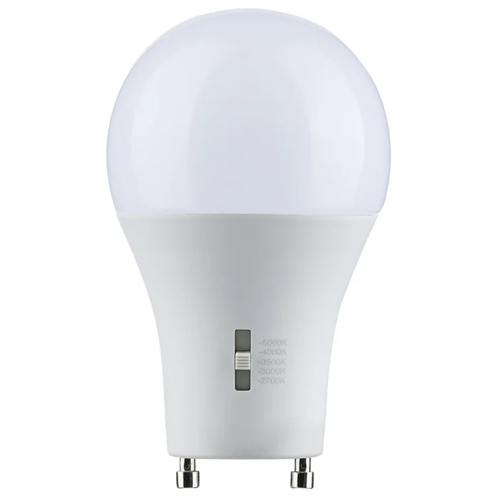 12 Watt LED Dimmable A19 Color Selectable GU24 Light Bulb 2700/3000/3500/4000/5000K