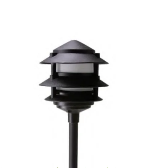 13″ LED Pagoda Lights, 200 Lumens, 3W, 3000K, 12V, Black or Bronze Finish