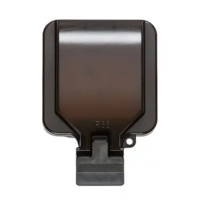 13A 1 Gang Double Pole Switch Outdoor Power Socket – Black – Online Lighting