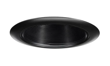 14B-BL 4″ Line Voltage Baffle Downlight Trim, Black Baffle, Black Trim