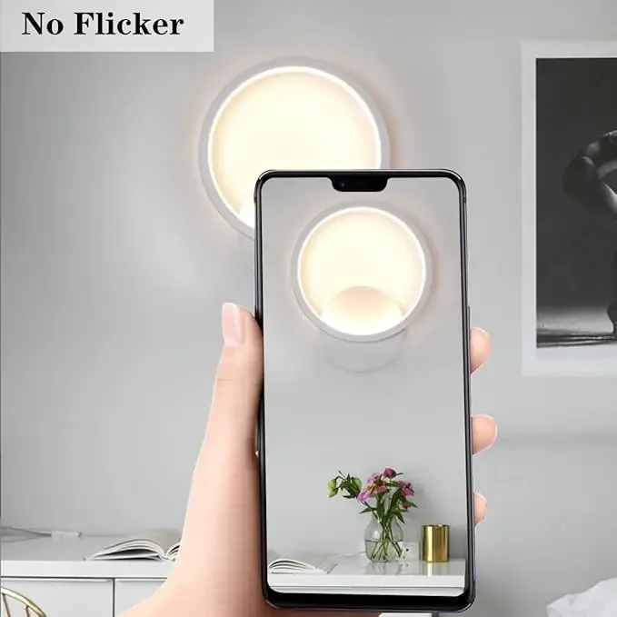 14W White Dimmable Modern Round Indoor Wall Lights