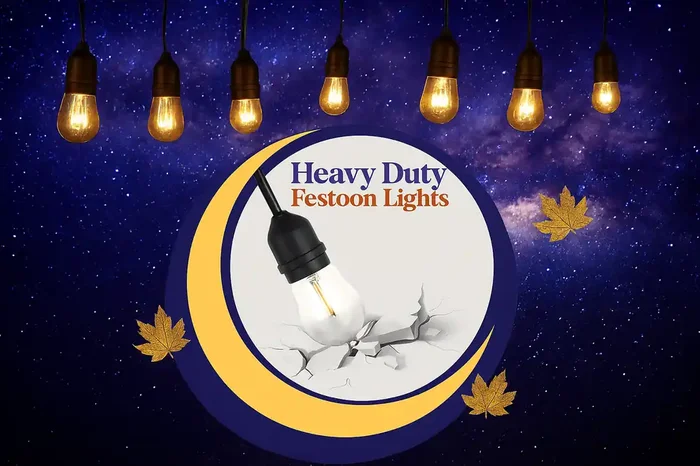 15M Heavy Duty Outdoor Festoon Lights