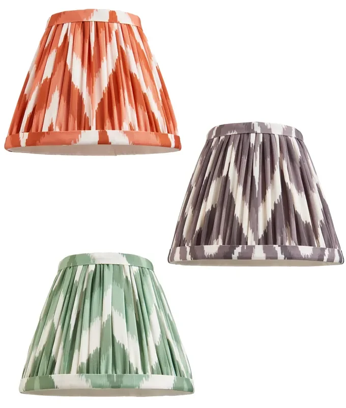 160mm Pleated Fabric Shade – 3 Zigzag Patterns