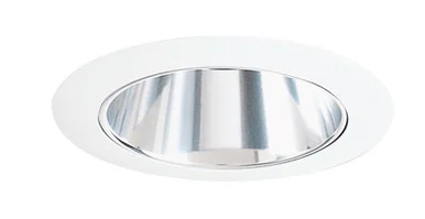 17C-WH 4″ Line Voltage Reflector Downlight Trim, Clear Reflector, White Trim