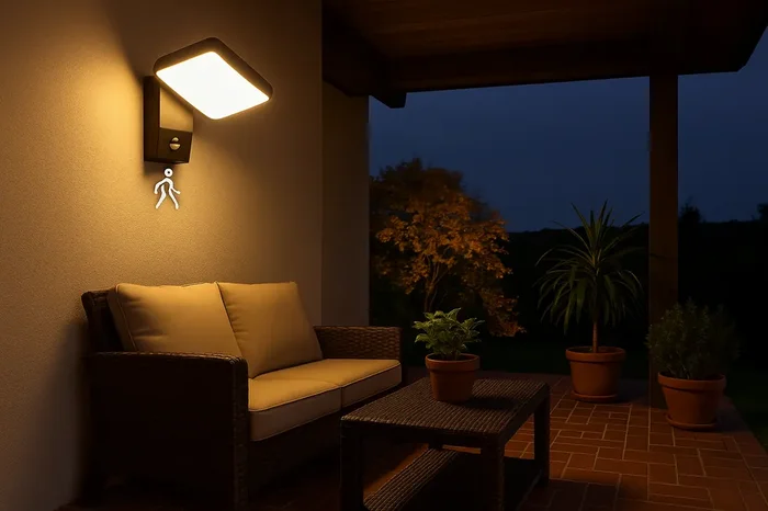 18W LED PIR Motion Sensor Outdoor Wall Light