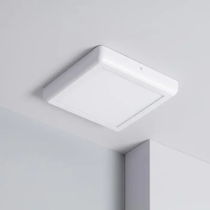 18W Square Warm White LED Flush Ceiling Light 225×225 mm – Design – Online Lighting