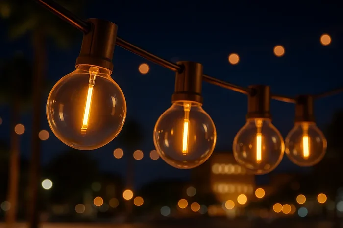 19M Festoon light outdoor with G40 Bulbs