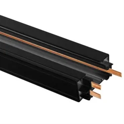 2′ Black Track Lighting Power Track – (Single Circuit)