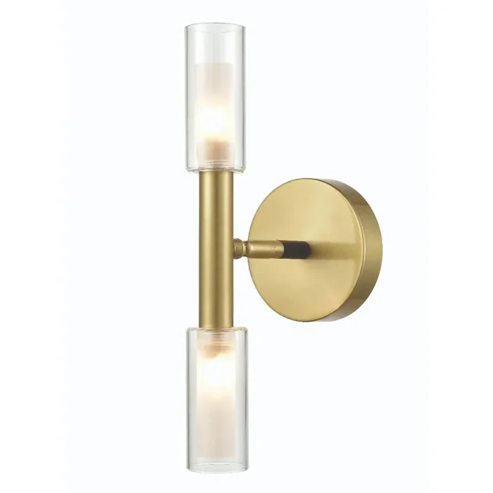 2 Light Wall Bracket in Black and Bronze (0194NANFL24352)