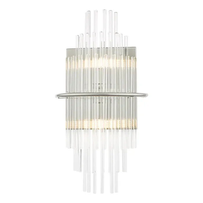 2 Light Wall Light Polished Chrome and Glass (0183LUK0950)
