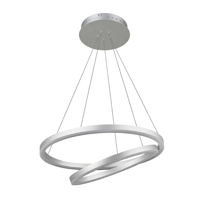 2-Ring, Circular LED Chandelier, 60W, 3000K, 2800LM, Dimmable, 5 Years Warranty – Aluminum