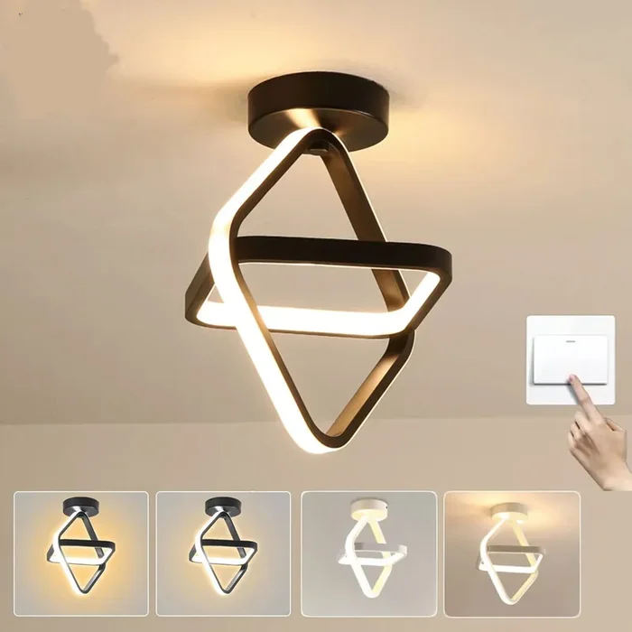 2 Squares Nordic Fashion Creative Small Aisle Lights in UK – 22W Ceiling Light for Entrances, Doorway, Corridor, Kitchen, Living Room