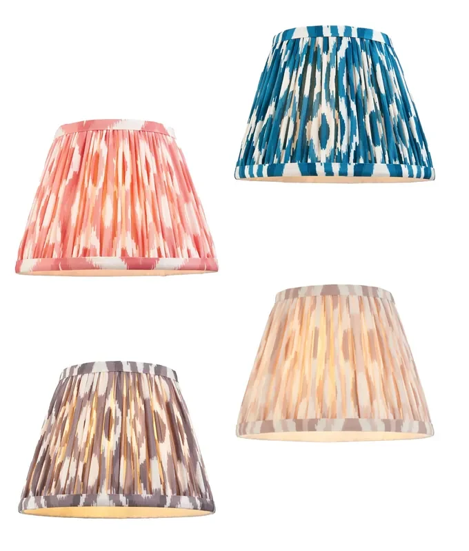200mm Pleated Fabric Shade – 4 Colour Options