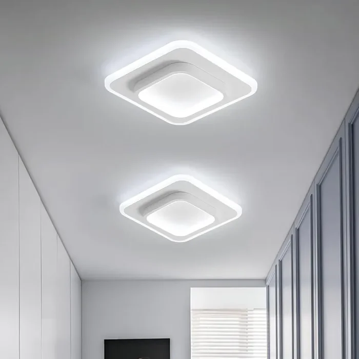 21W LED Ceiling Light – Square Acrylic Design – Cool White 6500K