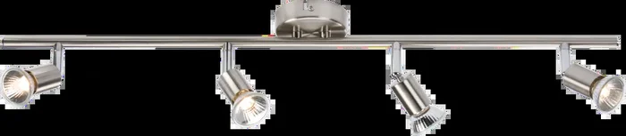230V GU10 Quad Bar Spotlight – Brushed Chrome
