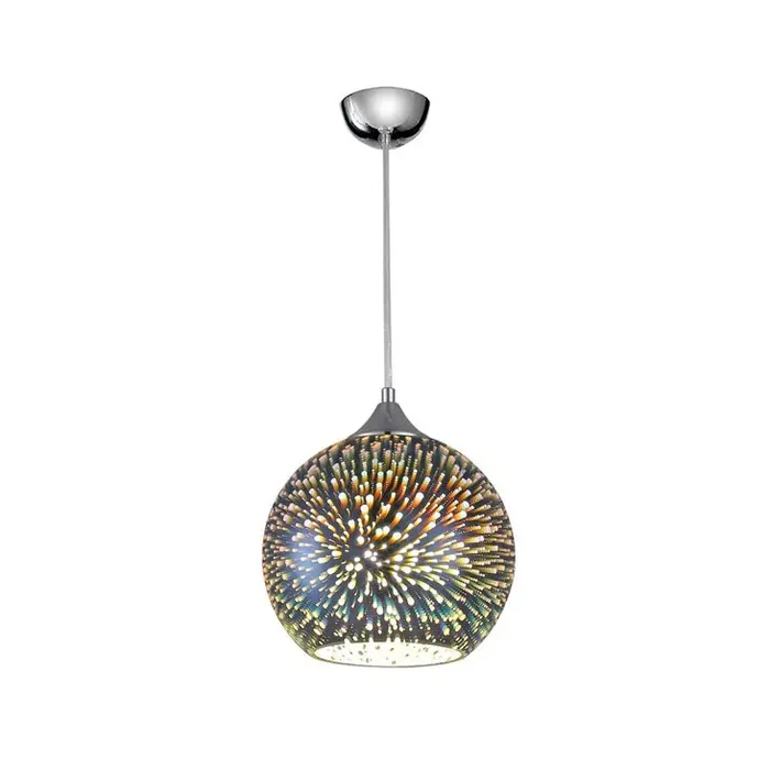 250mm Silver Pendant – 3D holographic effect when illuminated (0194VISPCH127)
