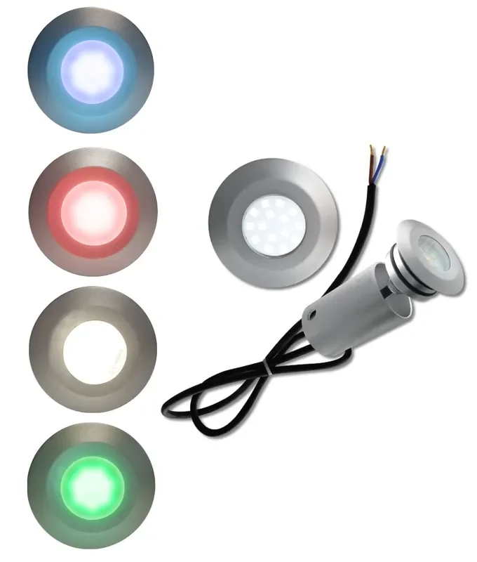 2W Mains Powered LED Marker Light for use in Low Walls, Decking or Plinths