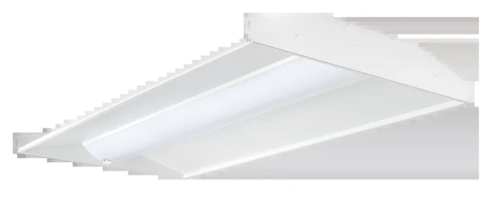 2X4 LED Center Basket Troffer, 5,882 Lumen Max, Wattage and CCT Selectable, 120-277V