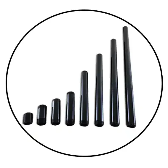 ¾ inch barrel nipple malleable Iron fitting Male BSPT 3/4in to Male BSPT 3/4in – Black Variable sizes from 2.5cm to 60cm