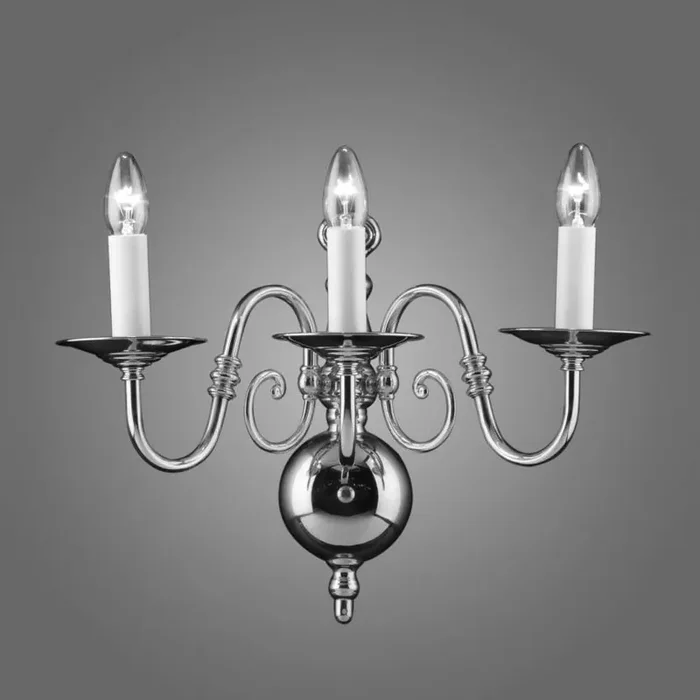 3 Light Antwerp Brass Wall Bracket (0268FLE02WB)