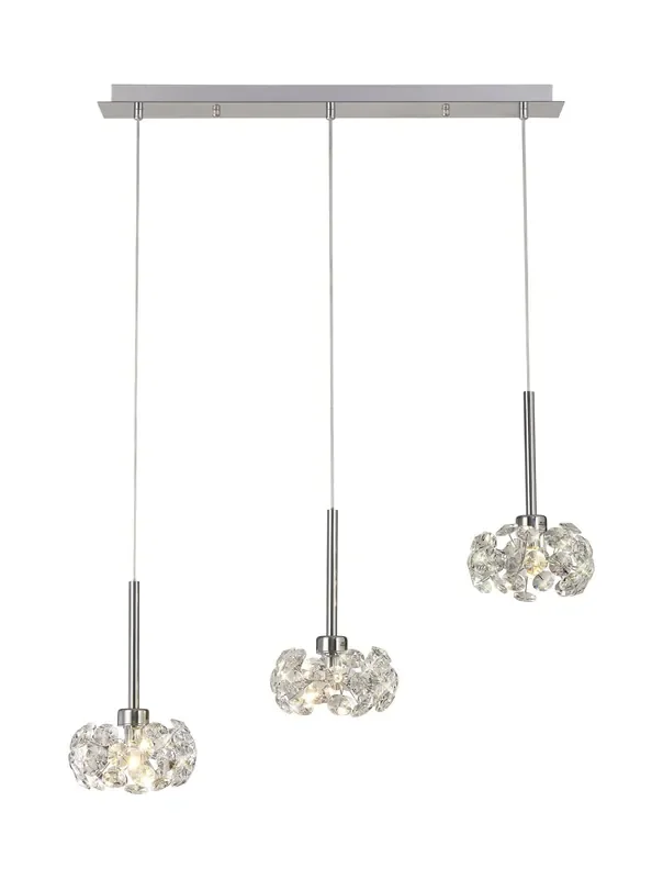 3 Light Baron Opulence Multi Pendant Bar